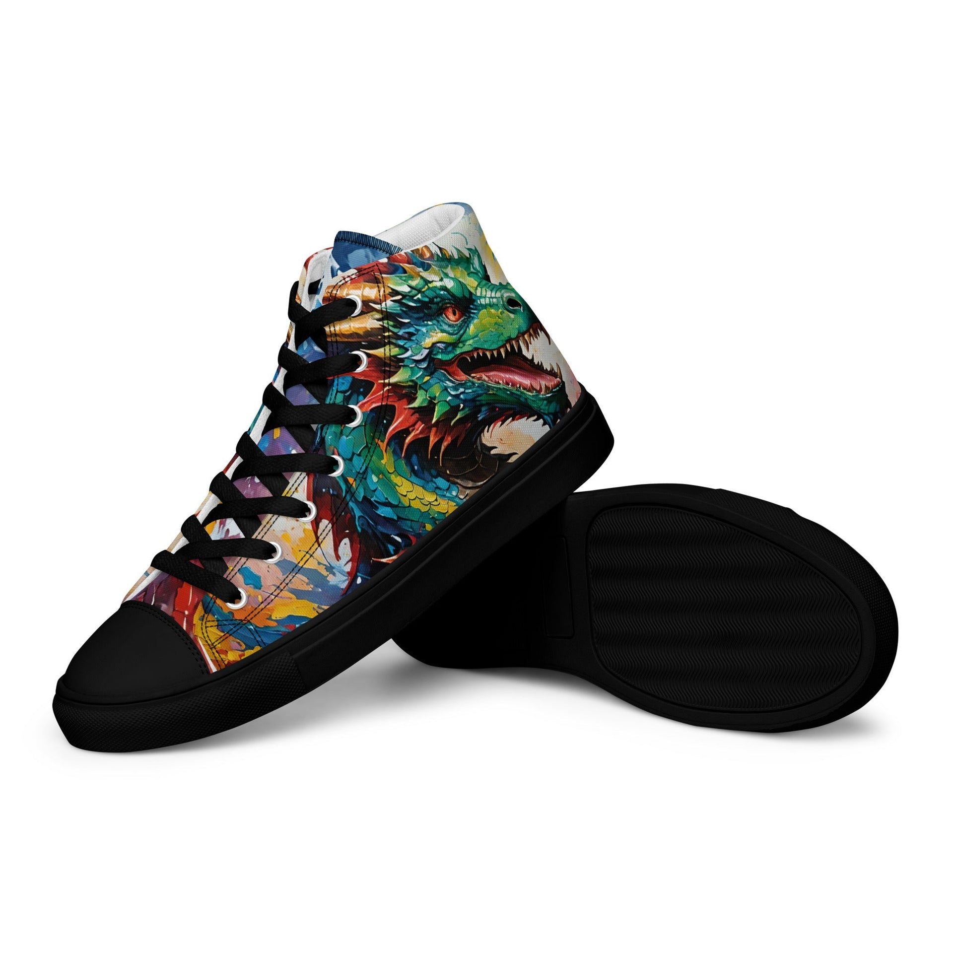 Acrylic Dragon Men’s High Top