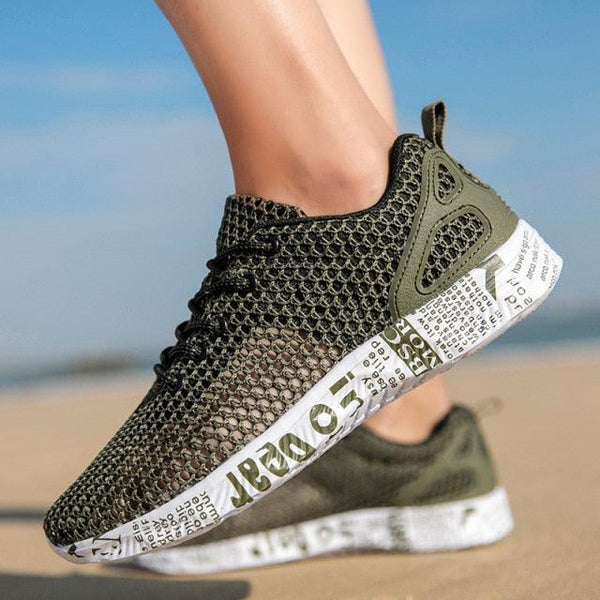 Mens Aqua Breathable Beach Quick Drying Water Shoes Outdoor Fishing Wading Shoes Water Sneakers Ultra Lightweight Breathable Walking Shoes Non Slip Athletic Fashion Sneakers