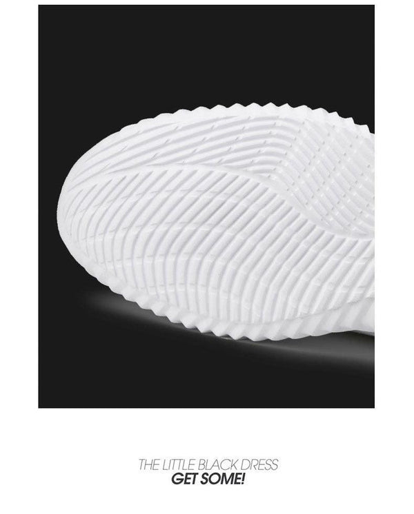 Mens Breathable White Trendy Sneakers  Casual Design  Light Walking Running Trainers Casual Breathable Mesh Men Running Shoes Walking Sneakers
