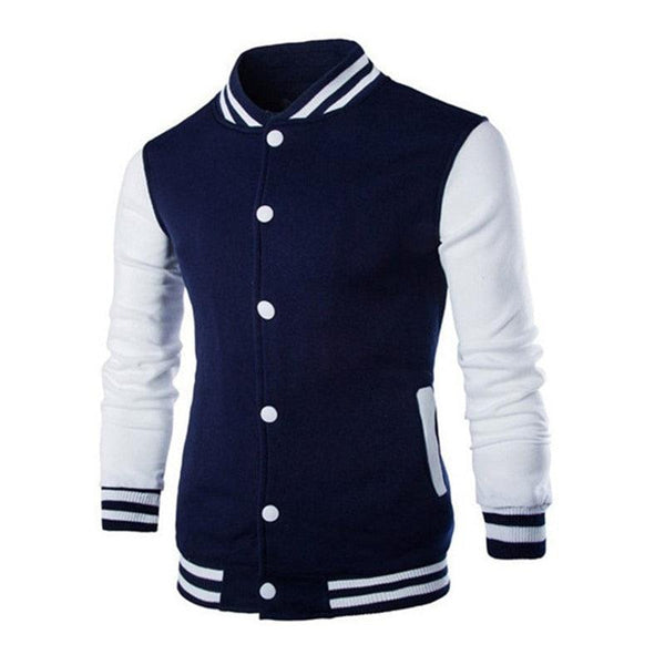 Mens Fashion Casual Slim Fit Jacket Men/Boy Baseball Jacket Men Fashion Design Classic Elegant Clothing Men's College Comfortable Jacket High School Long Sleeves Jackets