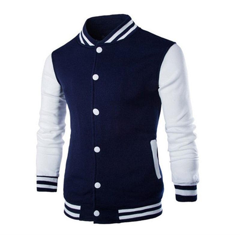 Mens Fashion Casual Slim Fit Jacket Men/Boy Baseball Jacket Men Fashion Design Classic Elegant Clothing Men's College Comfortable Jacket High School Long Sleeves Jackets