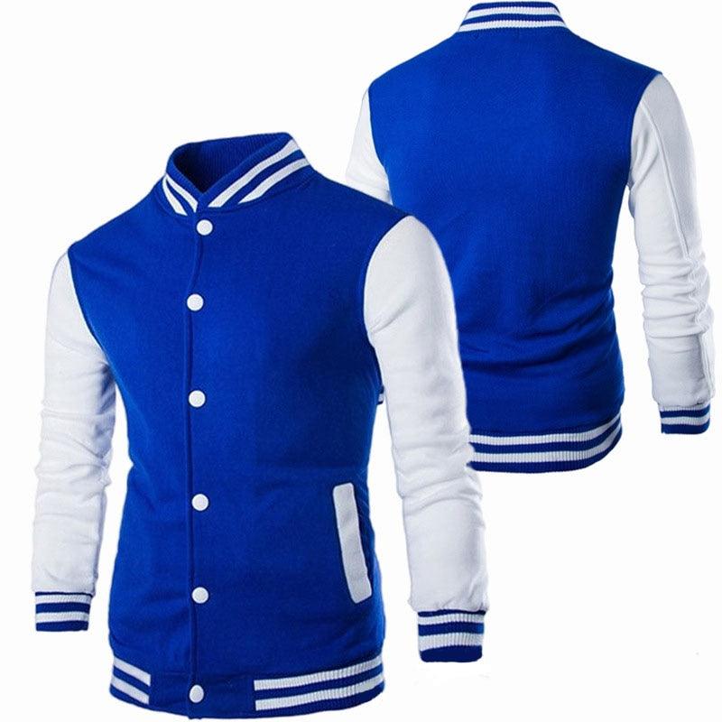 Mens Fashion Casual Slim Fit Jacket Men/Boy Baseball Jacket Men Fashion Design Classic Elegant Clothing Men's College Comfortable Jacket High School Long Sleeves Jackets