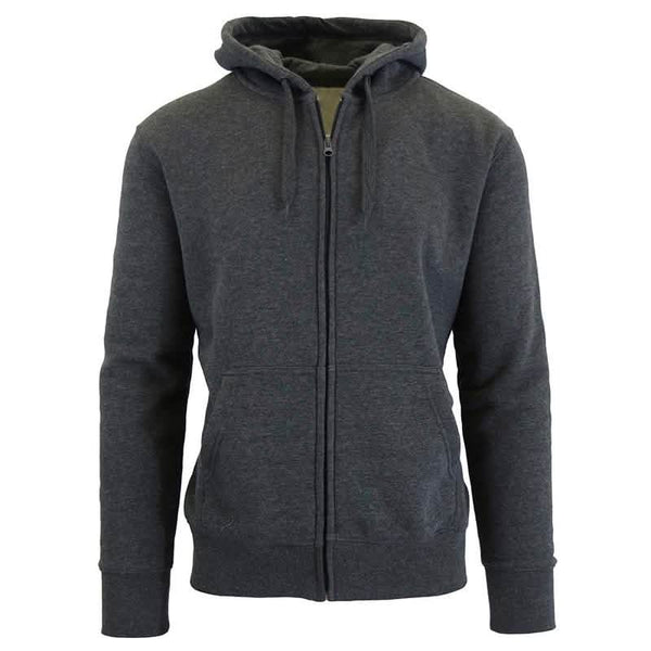 Men's Fleece-Lined Zip Sweater Hoodie