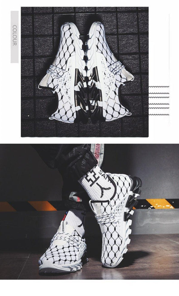 Mens Lightweight Breathable White Sneakers Casual Spring New Fashion Comfortable Walking  Slip-On Sneakers Breathable Fashion Athletic Gym Casual Tennis Sneakers Modern Design Shoes