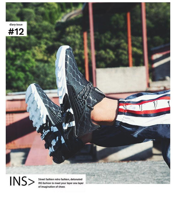 Mens Lightweight Breathable White Sneakers Casual Spring New Fashion Comfortable Walking  Slip-On Sneakers Breathable Fashion Athletic Gym Casual Tennis Sneakers Modern Design Shoes