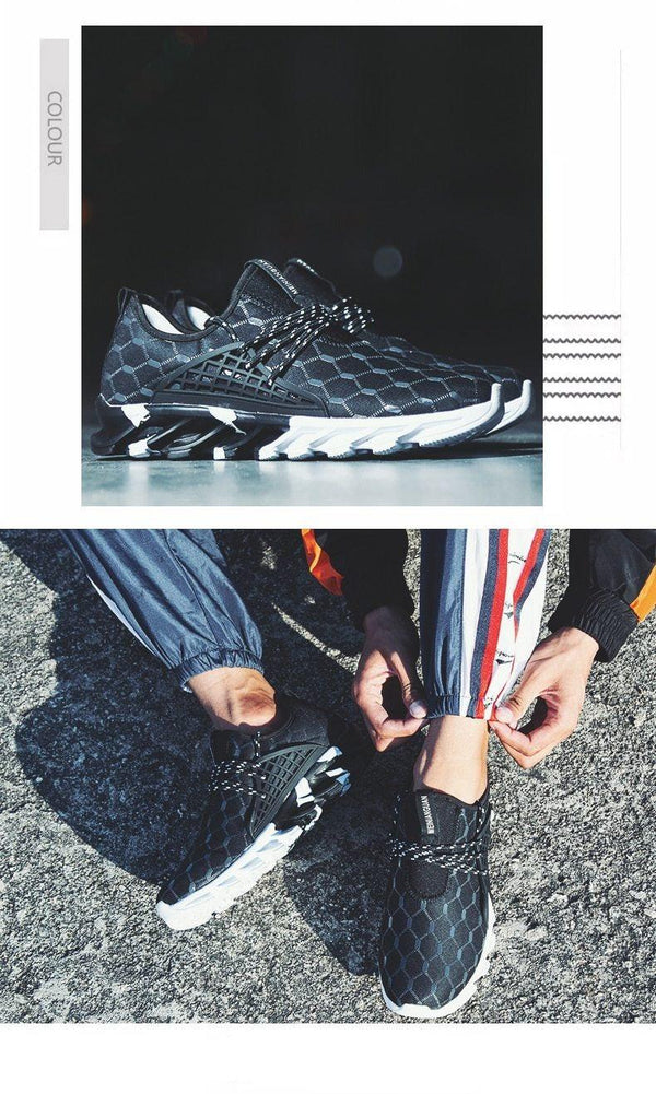 Mens Lightweight Breathable White Sneakers Casual Spring New Fashion Comfortable Walking  Slip-On Sneakers Breathable Fashion Athletic Gym Casual Tennis Sneakers Modern Design Shoes