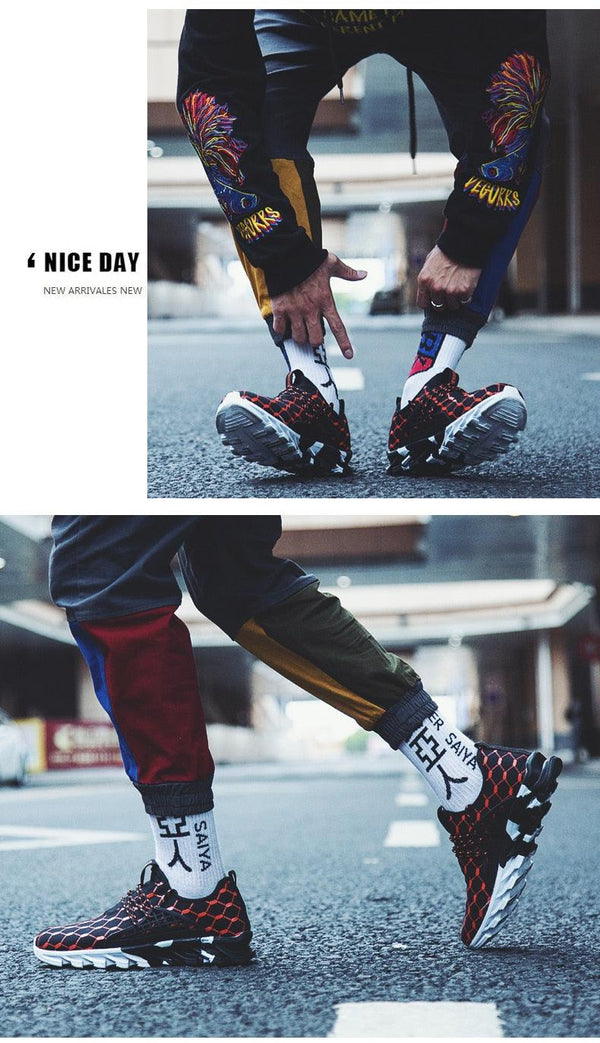 Mens Lightweight Breathable White Sneakers Casual Spring New Fashion Comfortable Walking  Slip-On Sneakers Breathable Fashion Athletic Gym Casual Tennis Sneakers Modern Design Shoes