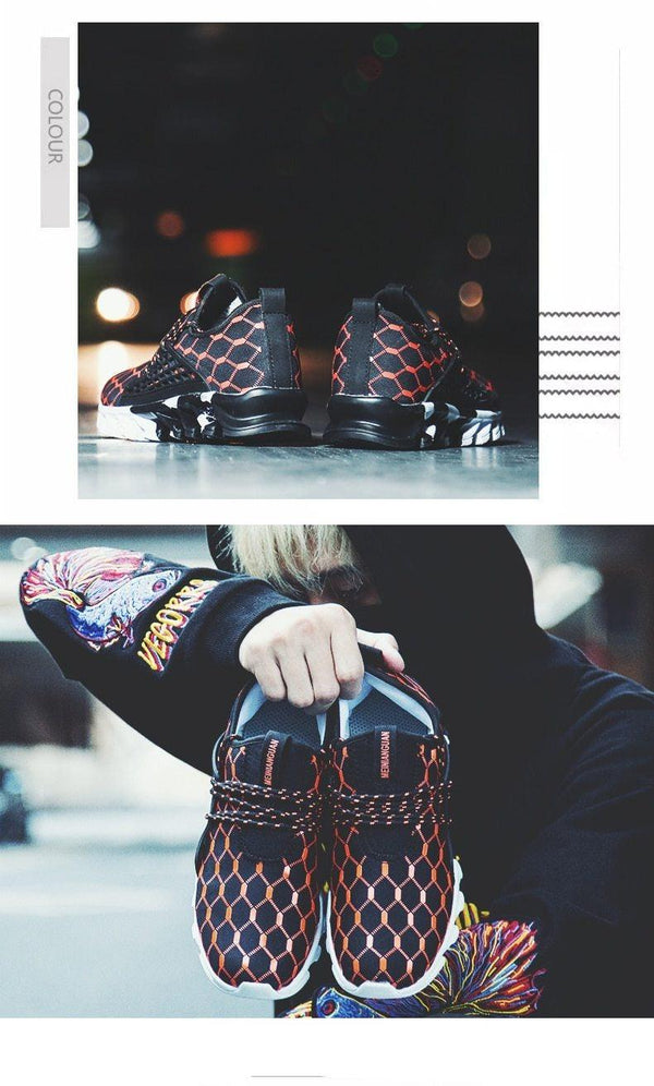 Mens Lightweight Breathable White Sneakers Casual Spring New Fashion Comfortable Walking  Slip-On Sneakers Breathable Fashion Athletic Gym Casual Tennis Sneakers Modern Design Shoes