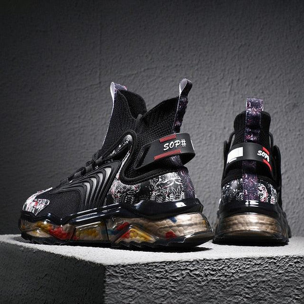 Mens Luxury Sneakers Casual Sports Trainer Race White Shoes Fashion Running Modern Sneakers Autumn Breathable Trendy Mens Walking Casual Sneakers