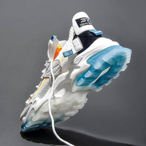 Mens Luxury Sneakers Casual Sports Trainer Race White Shoes Fashion Running Modern Sneakers Autumn Breathable Trendy Mens Walking Casual Sneakers