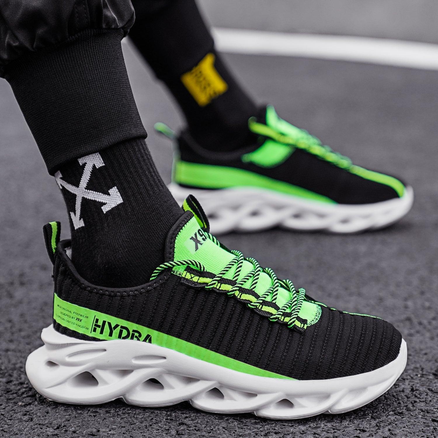 Mens Modern Sneakers Autumn Breathable Black Trendy Sneakers Men Walking Casual Light Sports Men's Running Sneakers Non Slip Athletic Tennis Sneakers