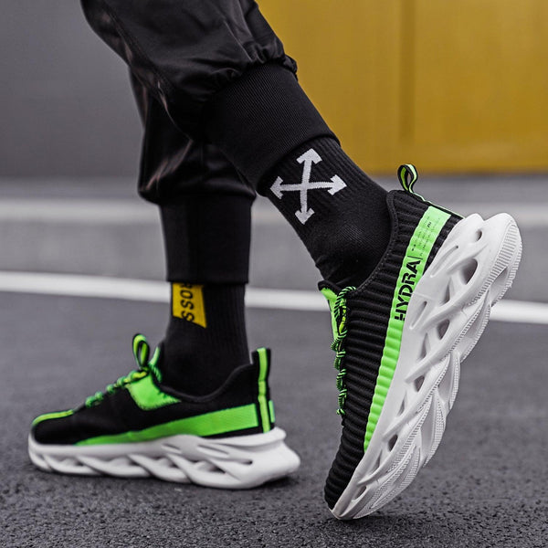 Mens Modern Sneakers Autumn Breathable Black Trendy Sneakers Men Walking Casual Light Sports Men's Running Sneakers Non Slip Athletic Tennis Sneakers