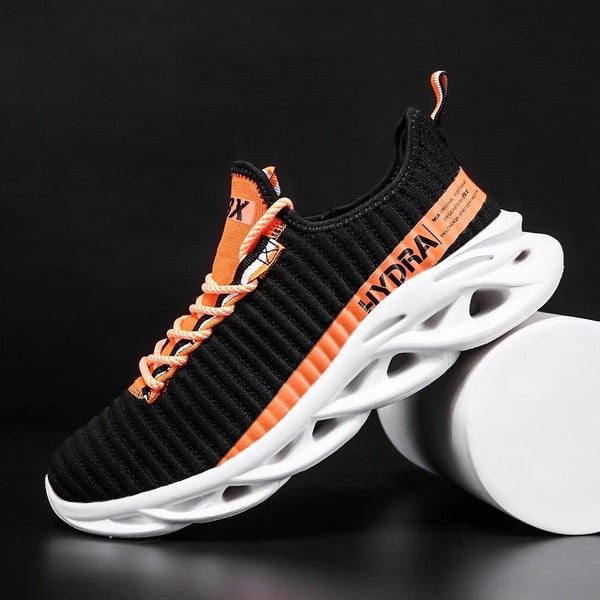 Mens Modern Sneakers Autumn Breathable Black Trendy Sneakers Men Walking Casual Light Sports Men's Running Sneakers Non Slip Athletic Tennis Sneakers