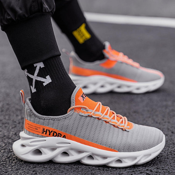 Mens Modern Sneakers Autumn Breathable Black Trendy Sneakers Men Walking Casual Light Sports Men's Running Sneakers Non Slip Athletic Tennis Sneakers