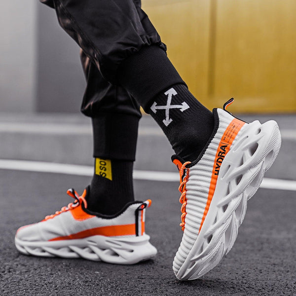 Mens Modern Sneakers Autumn Breathable Black Trendy Sneakers Men Walking Casual Light Sports Men's Running Sneakers Non Slip Athletic Tennis Sneakers