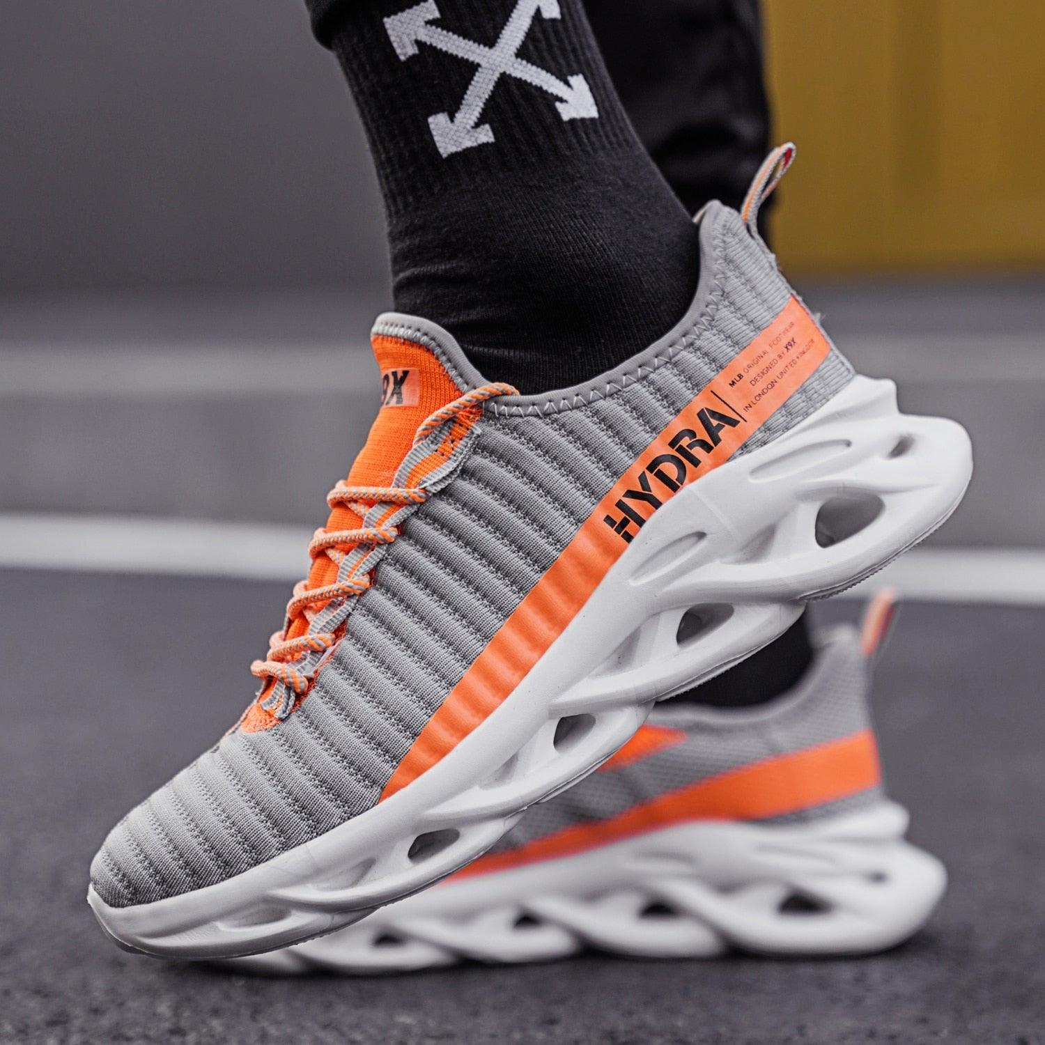 Mens Modern Sneakers Autumn Breathable Black Trendy Sneakers Men Walking Casual Light Sports Men's Running Sneakers Non Slip Athletic Tennis Sneakers