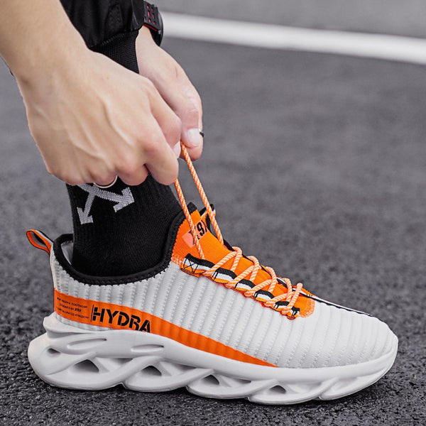 Mens Modern Sneakers Autumn Breathable Black Trendy Sneakers Men Walking Casual Light Sports Men's Running Sneakers Non Slip Athletic Tennis Sneakers