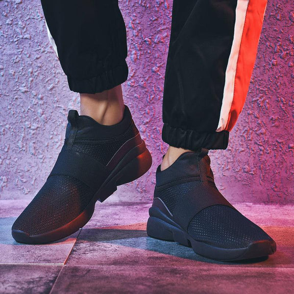 Mens Red Sneakers Flats Sport Footwear Couple Sneakers New Fashion Lovers Casual Lightweight Jogging Breathable Tennis Sport Shoes For Workout OutdoorWalking