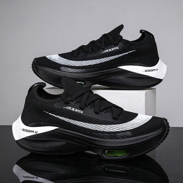 Mens Running Sneakers Luxury Mens Casual Shoes Trainer Race Off White Shoes Slip on Walking Casual Breathable Air Cushion Fashion Lightweight Sneakers