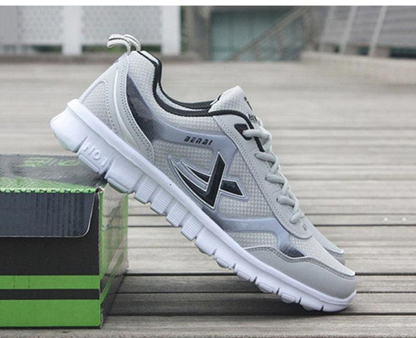 Mens Sport Running Sneakers Breathable Mesh Fashion Men Light Trainers Sneakers Mens Running Light Breathable Shoes Light Weight Running Sneakers