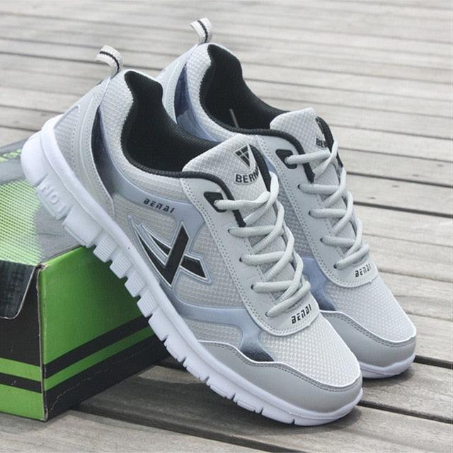 Mens Sport Running Sneakers Breathable Mesh Fashion Men Light Trainers Sneakers Mens Running Light Breathable Shoes Light Weight Running Sneakers