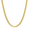 Men's Stainless Steel 18K Gold Plated Franco Link Chain