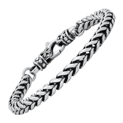 Men's Stainless Steel Wheat Chain Bracelet