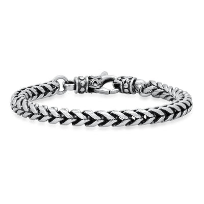 Men's Stainless Steel Wheat Chain Bracelet