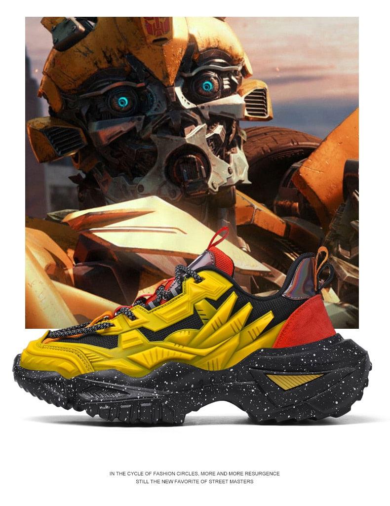 Mens Strong Casual Fashion Chunky Sneakers Height Increasing Spring Thick Sole Footwear Fashion High Quality Sneakers Slip on Walking Shoes High Top Casual Shoes For Men