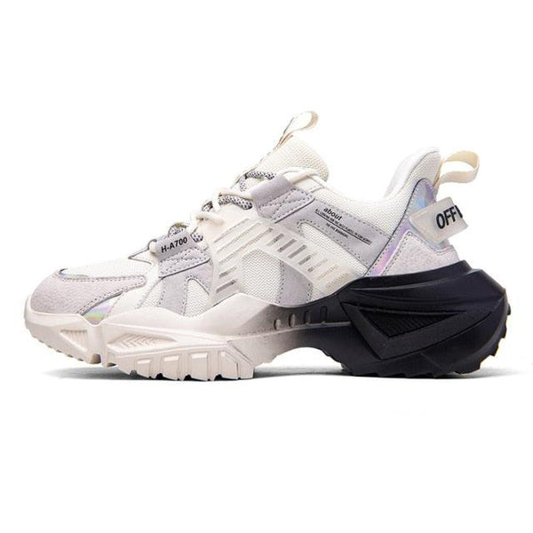 Mens Strong Casual Fashion Chunky Sneakers Height Increasing Spring Thick Sole Footwear Fashion High Quality Sneakers Slip on Walking Shoes High Top Casual Shoes For Men