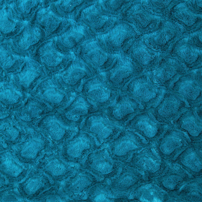 DaDa Bedding Jewel Tones Emerald Green Blue Luxury Faux Fur Throw Pillow Cover (171805)