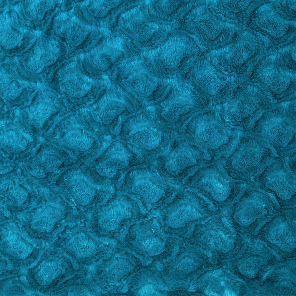 DaDa Bedding Jewel Tones Emerald Green Blue Luxury Faux Fur Throw Pillow Cover (171805)