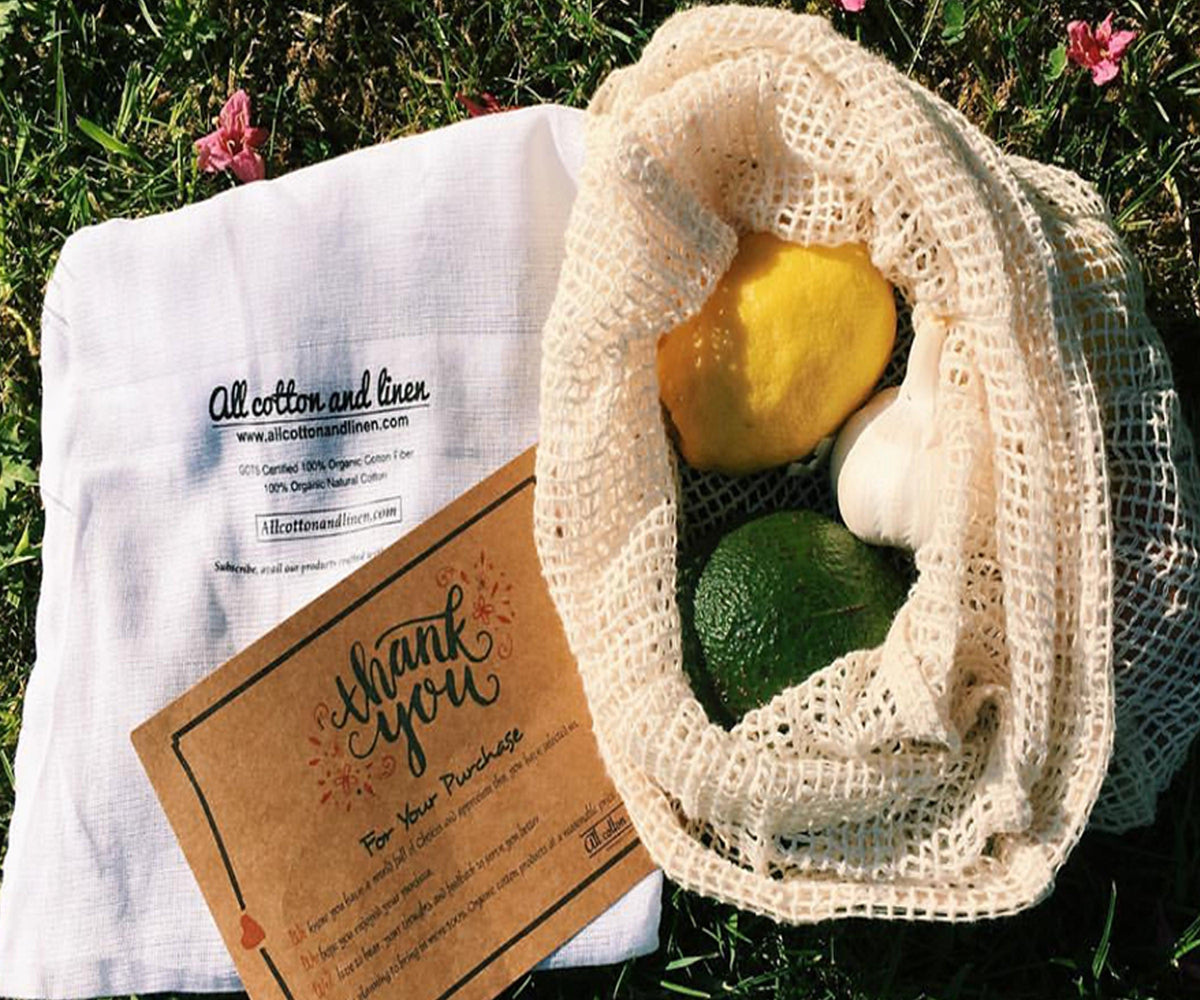 Mesh Shopping Bags Set of 6