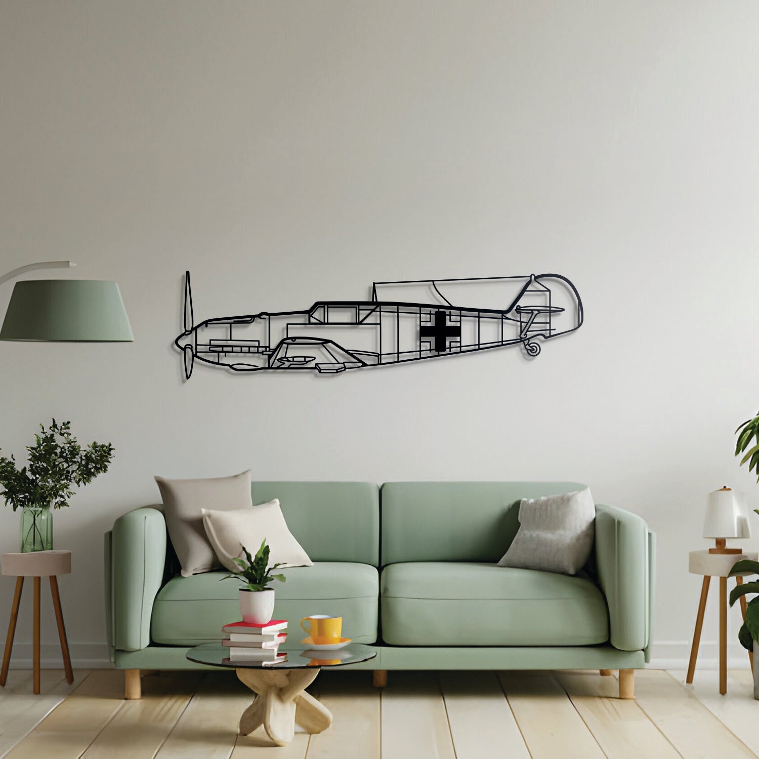 BF 109 Metal Aircraft Wall Art - NCP0035