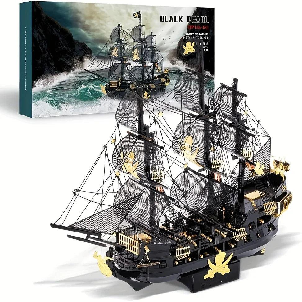 Metal 3D Pirate Ship Puzzle - Flying Dutchman