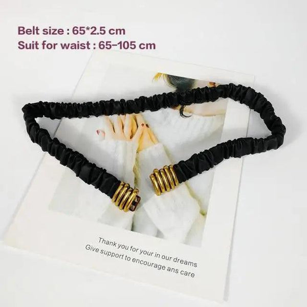 Metal Adjustable Chain Link Belts Fashion Belly Jewelry For Jeans Dresses Elegant Cool Style Lock Design Belts For Women Charming Belt
