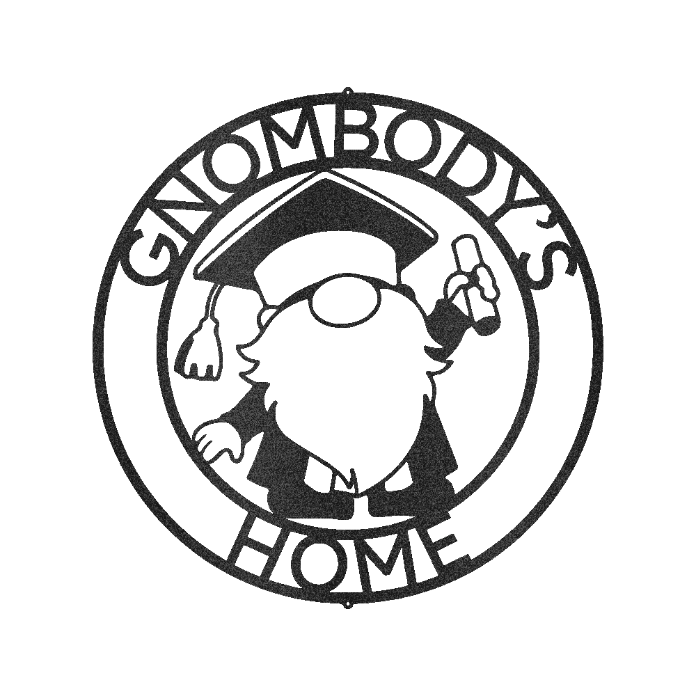 Gnome Graduation Gift Personalized Gifts - Custom Metal Sign