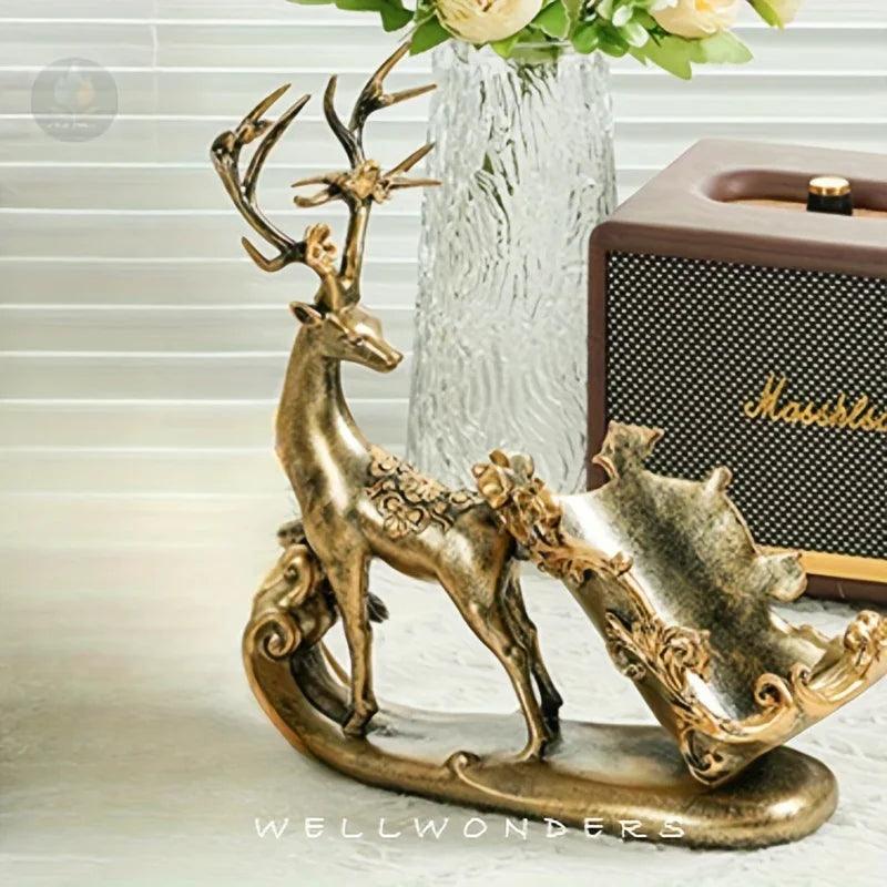 Metal Deer Wine Rack with Lightweight Design