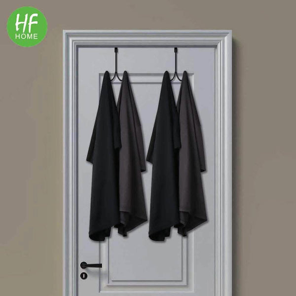 Metal Double Hanging Storage Hooks on Doors