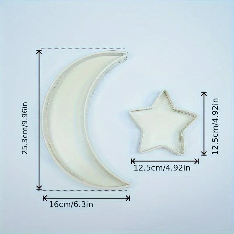 Metal Fruit Tray - Star Moon Iron Design