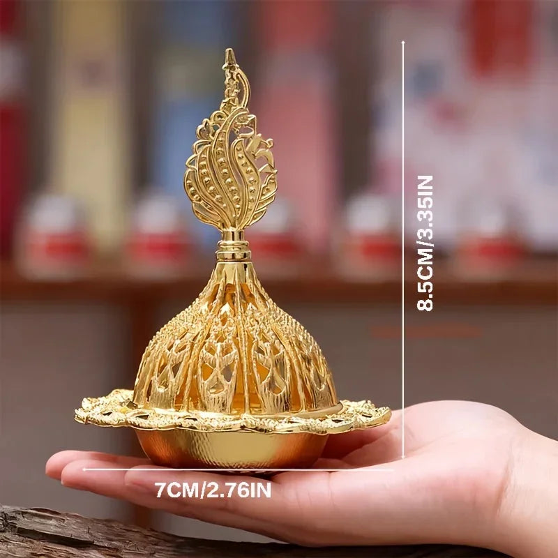 Metal Incense Burner - Golden Tower Diffuser