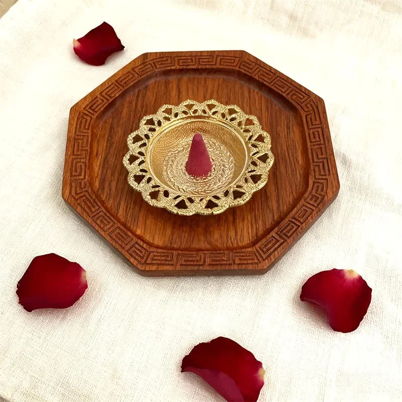 Metal Incense Burner - Golden Tower Diffuser