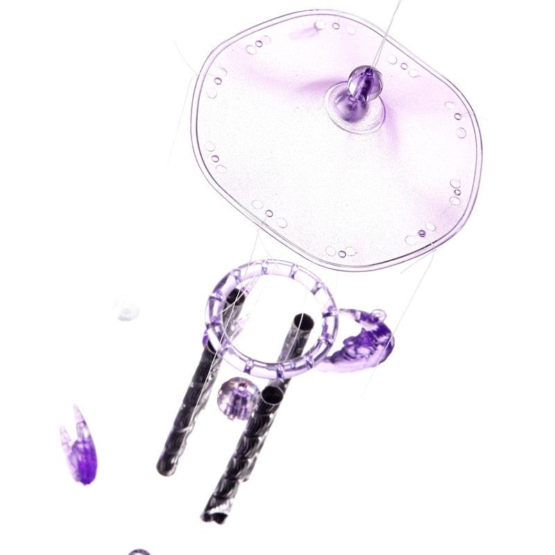 Metal Tubes Crystal Moon/Star/Butterfly/Flower Bell Butterfly Wind Chimes Outdoor Wind Chimes Garden Patio Decor Wind Chimes For Garden Outdoor Yard  Hanging Decor Ornament