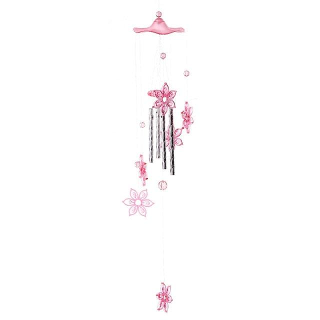 Metal Tubes Crystal Moon/Star/Butterfly/Flower Bell Butterfly Wind Chimes Outdoor Wind Chimes Garden Patio Decor Wind Chimes For Garden Outdoor Yard  Hanging Decor Ornament