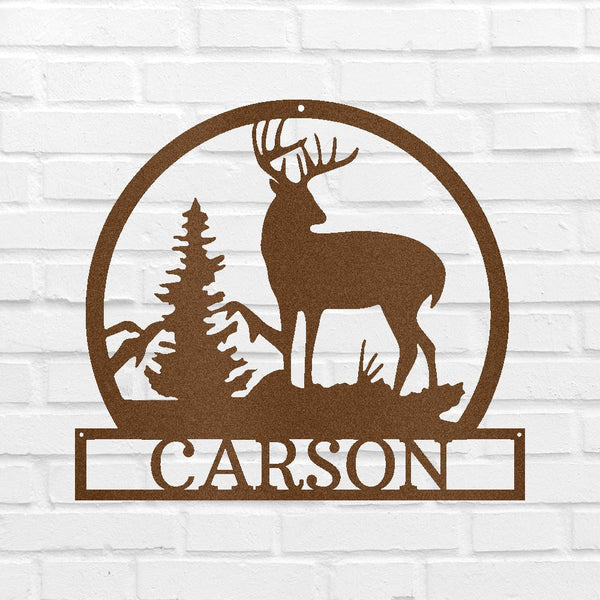 Outdoor Buck Personalized Gifts - Custom Metal Sign