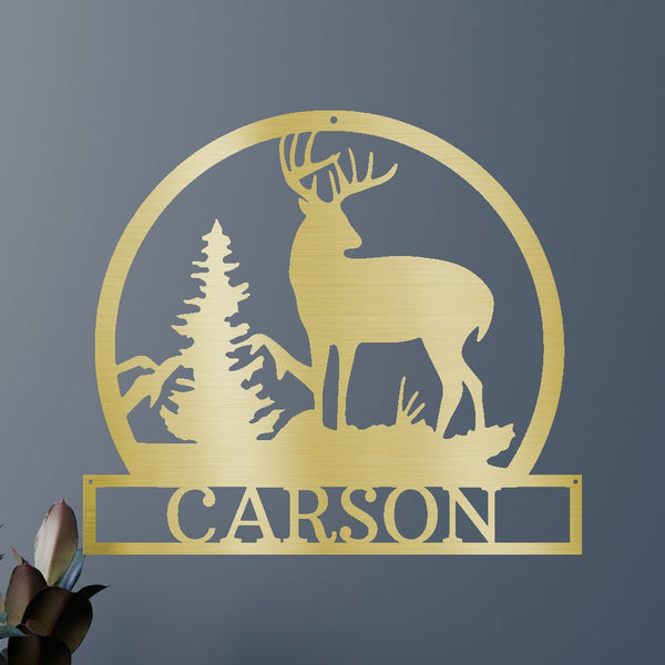 Outdoor Buck Personalized Gifts - Custom Metal Sign