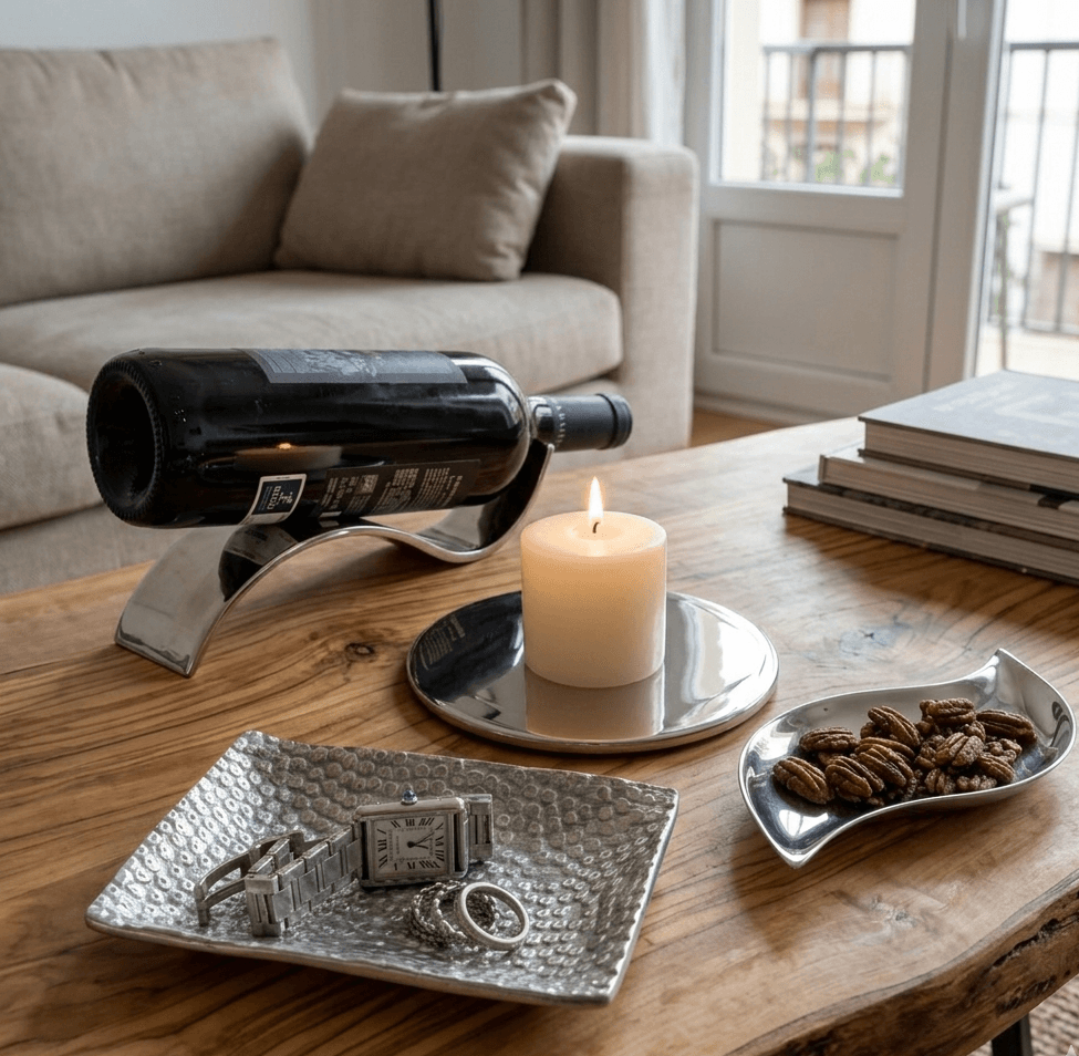 Metal Home Accents Collection 4-Piece Set