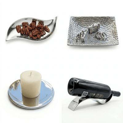 Metal Home Accents Collection 4-Piece Set