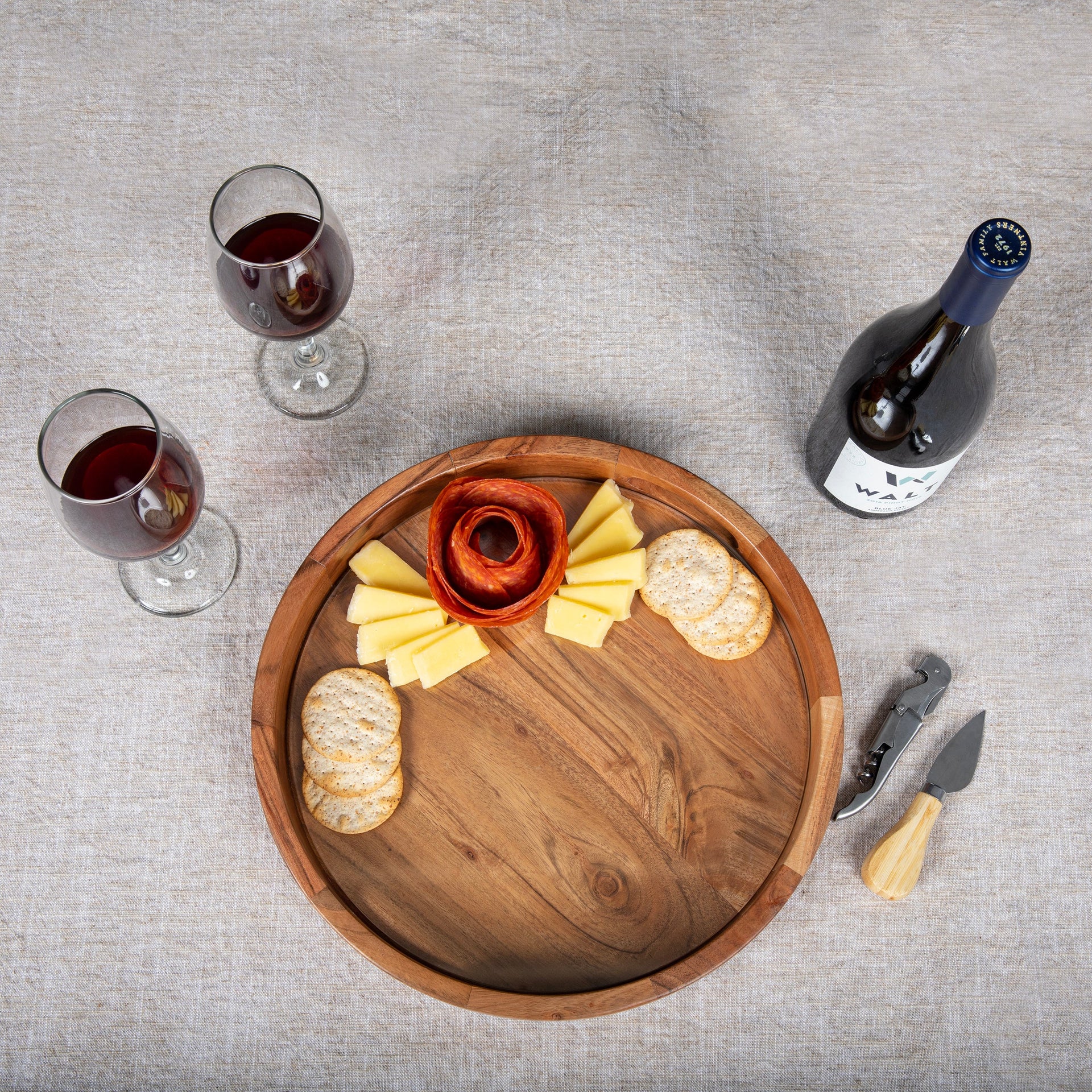 Barista Serving Tray with Glass Insert