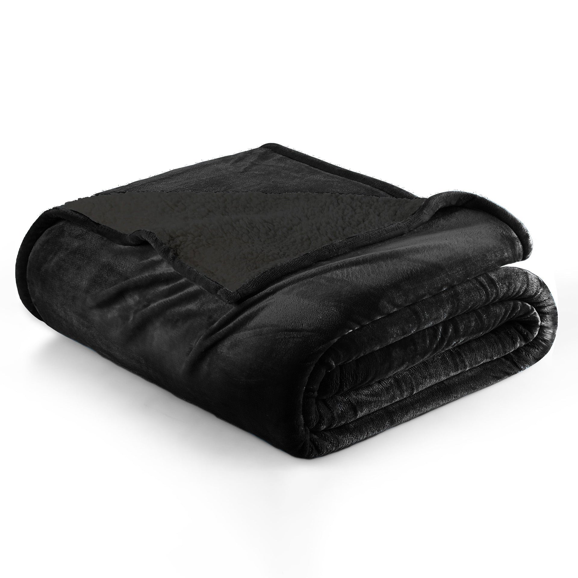 Velvet Plush Sherpa Bed Blanket - Sherpa Fleece Collection